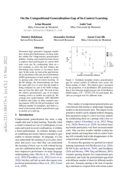 On the Compositional Generalization Gap of In-Context Learning