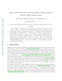 Sparse Signal Detection in Heteroscedastic Gaussian Sequence Models:
  Sharp Minimax Rates
