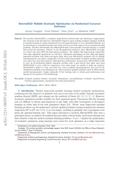 SketchySGD: Reliable Stochastic Optimization via Randomized Curvature
  Estimates