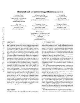 Hierarchical Dynamic Image Harmonization