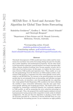 SETAR-Tree: A Novel and Accurate Tree Algorithm for Global Time Series
  Forecasting