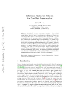 Interclass Prototype Relation for Few-Shot Segmentation