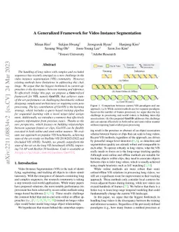 A Generalized Framework for Video Instance Segmentation