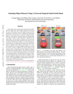 Attacking Object Detector Using A Universal Targeted Label-Switch Patch
