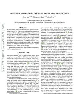 McNet: Fuse Multiple Cues for Multichannel Speech Enhancement