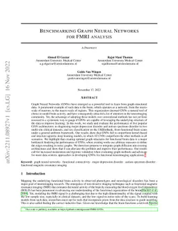 Benchmarking Graph Neural Networks for FMRI analysis