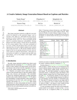 A Creative Industry Image Generation Dataset Based on Captions