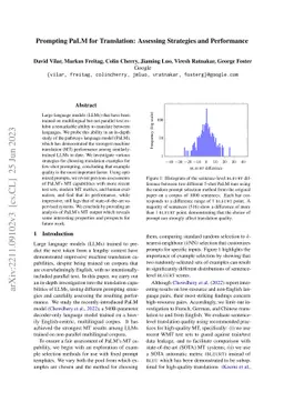 Prompting PaLM for Translation: Assessing Strategies and Performance