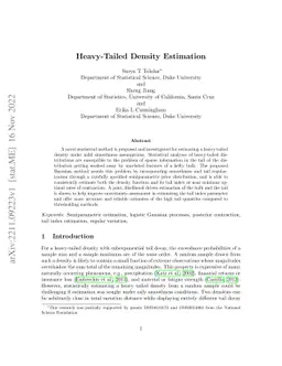 Heavy-Tailed Density Estimation
