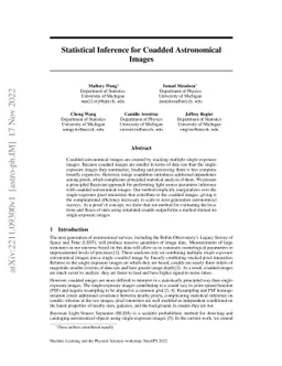 Statistical Inference for Coadded Astronomical Images