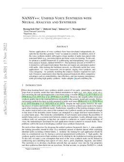 NANSY++: Unified Voice Synthesis with Neural Analysis and Synthesis
