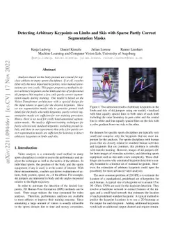 Detecting Arbitrary Keypoints on Limbs and Skis with Sparse Partly
  Correct Segmentation Masks
