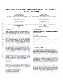 Progressive Tree-Structured Prototype Network for End-to-End Image
  Captioning