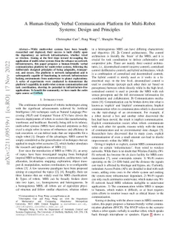 A Human-friendly Verbal Communication Platform for Multi-Robot Systems:
  Design and Principles