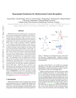 Hypergraph Transformer for Skeleton-based Action Recognition