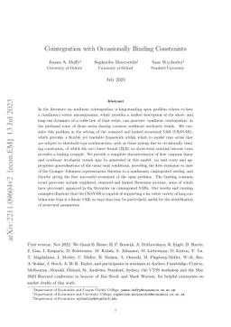 Cointegration with Occasionally Binding Constraints