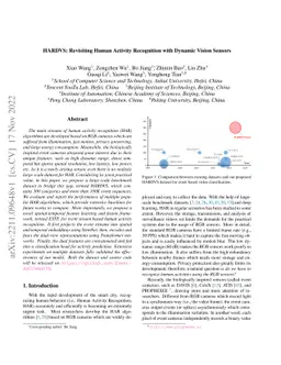 HARDVS: Revisiting Human Activity Recognition with Dynamic Vision
  Sensors