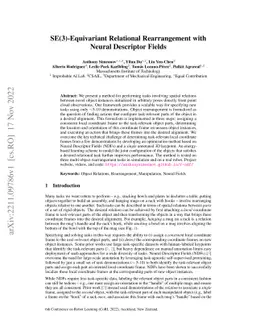 SE(3)-Equivariant Relational Rearrangement with Neural Descriptor Fields