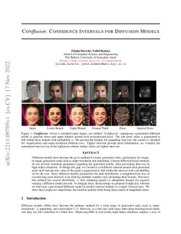Conffusion: Confidence Intervals for Diffusion Models