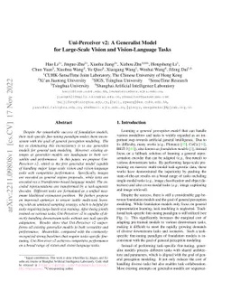 Uni-Perceiver v2: A Generalist Model for Large-Scale Vision and
  Vision-Language Tasks