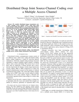 Distributed Deep Joint Source-Channel Coding over a Multiple Access
  Channel