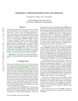 MelHuBERT: A simplified HuBERT on Mel spectrograms