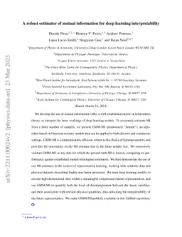 A robust estimator of mutual information for deep learning
  interpretability