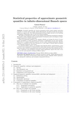Statistical properties of approximate geometric quantiles in
  infinite-dimensional Banach spaces