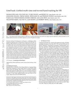 UmeTrack: Unified multi-view end-to-end hand tracking for VR