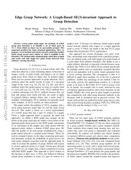 Edge Grasp Network: A Graph-Based SE(3)-invariant Approach to Grasp
  Detection