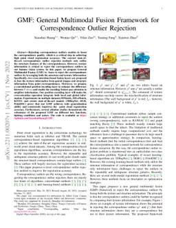 GMF: General Multimodal Fusion Framework for Correspondence Outlier
  Rejection