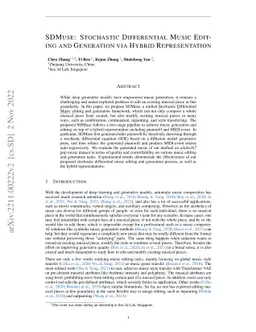 SDMuse: Stochastic Differential Music Editing and Generation via Hybrid
  Representation