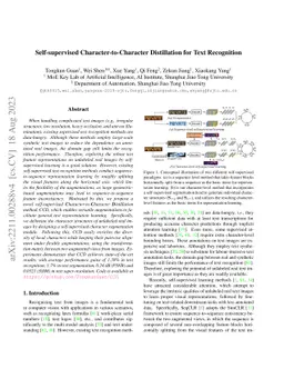 Self-supervised Character-to-Character Distillation for Text Recognition