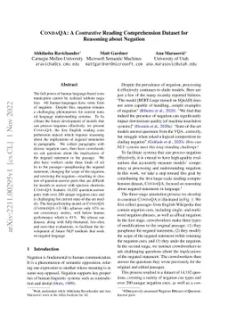 CONDAQA: A Contrastive Reading Comprehension Dataset for Reasoning about
  Negation