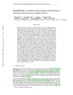 DensePure: Understanding Diffusion Models towards Adversarial Robustness