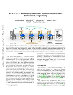 Seg&Struct: The Interplay Between Part Segmentation and Structure
  Inference for 3D Shape Parsing