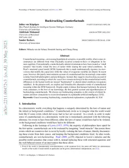 Backtracking Counterfactuals