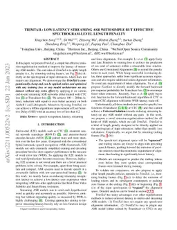 TrimTail: Low-Latency Streaming ASR with Simple but Effective
  Spectrogram-Level Length Penalty