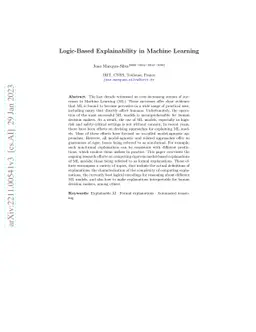 Logic-Based Explainability in Machine Learning