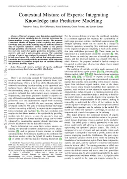 Contextual Mixture of Experts: Integrating Knowledge into Predictive
  Modeling