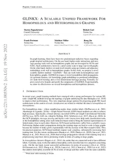 GLINKX: A Scalable Unified Framework For Homophilous and Heterophilous
  Graphs