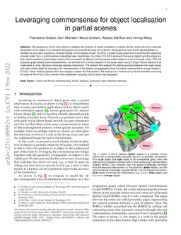 Leveraging commonsense for object localisation in partial scenes