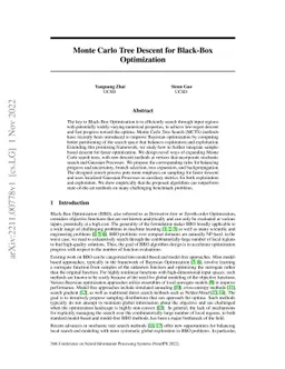 Monte Carlo Tree Descent for Black-Box Optimization