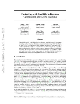 Fantasizing with Dual GPs in Bayesian Optimization and Active Learning