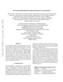 I4U System Description for NIST SRE'20 CTS Challenge