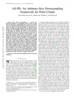 AS-PD: An Arbitrary-Size Downsampling Framework for Point Clouds