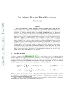 Fast Adaptive Federated Bilevel Optimization