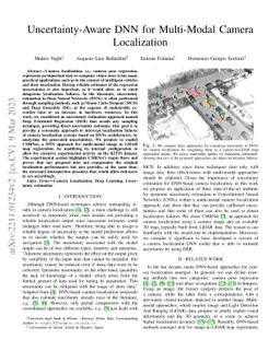Uncertainty-Aware DNN for Multi-Modal Camera Localization