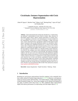 CircleSnake: Instance Segmentation with Circle Representation