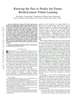 Knowing the Past to Predict the Future: Reinforcement Virtual Learning